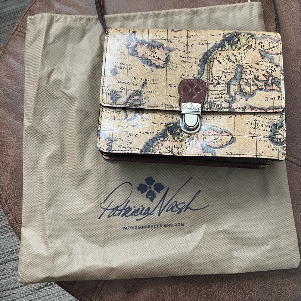 Patricia Nash European Map CrossBody Handbag